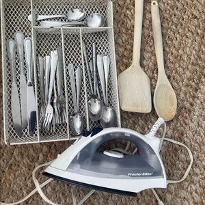 IRON STEAMER SILVERWARE BUNDLE
